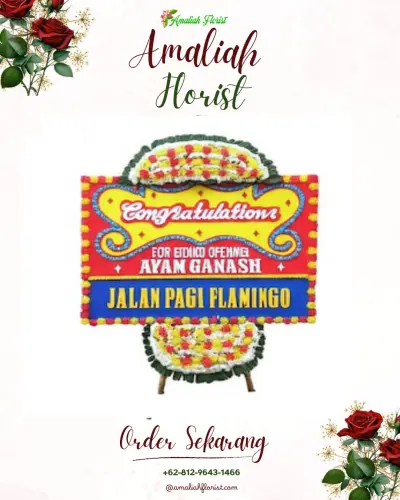 Bunga Papan Congratulation di Bandarjo